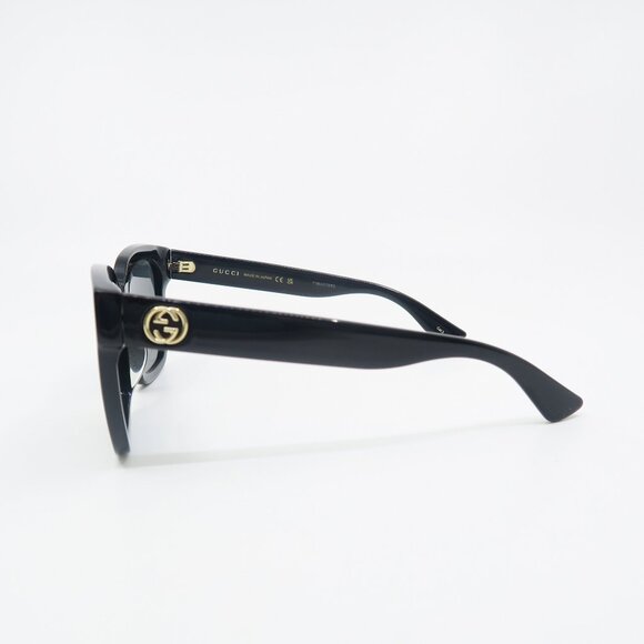Gucci GG0034SAN 001 55mm Black Oversized Square New Women\'s Sunglasses. main image 9